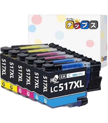 Amazon.co.jp: colorfly ブラザー用 LC517XL 互換インク 4色セット