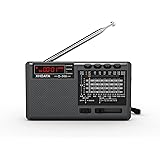 XHDATA D368 ポータブル短波ラジオ FM AM SW 12 バンド DSP ステレオ ラジオ MP3 プレーヤー ワイヤレス 高感度受信サポート マイクロ SD カードと USB 親のために良い 日本語説明書付き