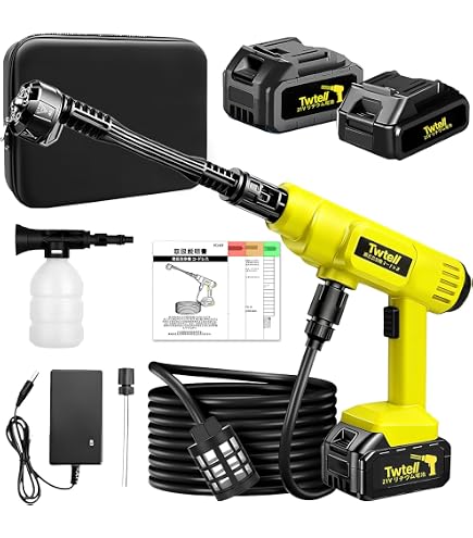 INMETT 高圧洗浄機 充電式 家庭用 コードレス 軽量2.2KG ハンディ 