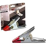 PELEG DESIGN ClampTape 洗濯ばさみ型テープディスペンサー | テープを所定の位置に保つデスクオーガナイザー | 片手で使用 | メタルテープローラー 多くのデスクや棚にフィット | デスクストレージオーガナイザー W14xD6.