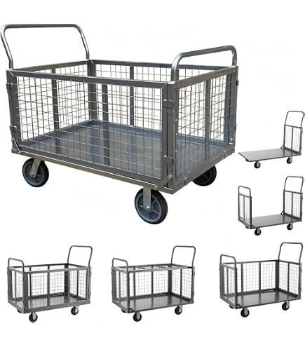 Amazon.co.jp: TUIYIDUO ガーデンカート 耐荷重 400KG スチール