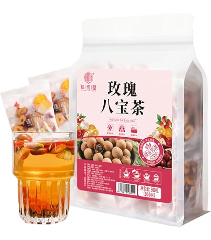 八宝茶 ドライフルーツ入り，5p入り Amazon.co.jp: 花茶 白八宝茶5包 花茶 中国茶 ノンカフェイン 美容茶