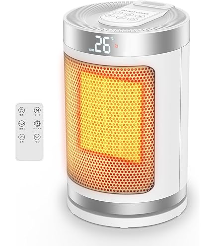 Amazon | 【PTC技術·速暖】 セラミックヒーター 省エネ 3段階温度調整