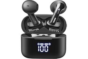 TOZO Tonal Fits(T21) Wireless Earbuds Bluetooth Headphones Semi in Ear with LED Digital Display, Dual Mic Call Noise Cancelli