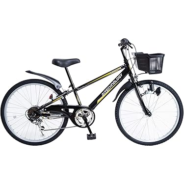 美車！20インチ子供自転車 ジュニア マウンテンバイク ブラック 前カゴ