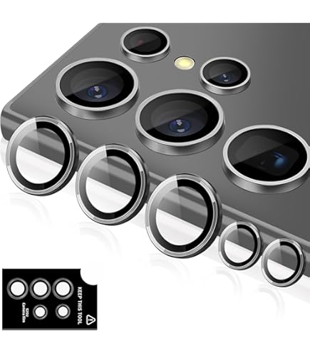 Amazon | Galaxy S24 Ultra用 カメラフィルム アルミ合金 9H硬度