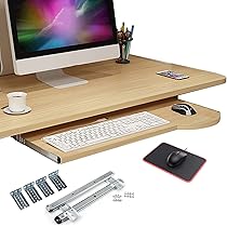 ニトリ　木製ダークブラウンデスク スライド式キーボードテーブル付き ニトリ 木製ダークブラウンデスク スライド式キーボードテーブル付き
