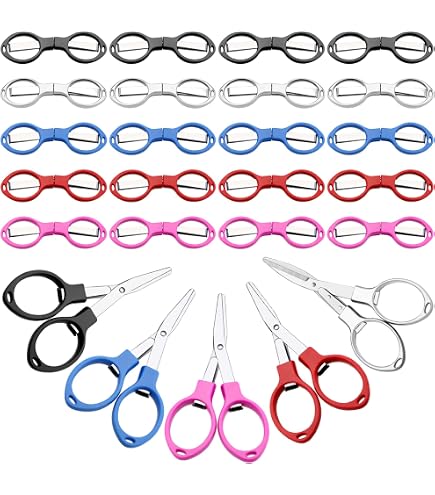 Mixweer Mini Scissors Set – 6-Pack Tiny Travel Scissors, 2.56x1.65 Inch, With Silicone Covers, For Sewing & Crafts - View #3