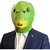 Amazon.co.jp: [SCGEHA] 緑 人間 マスク 魔人 怪人 怖い ホラー 