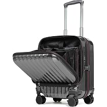 プロエボ　エンボスブラック　キャリーケース　SSサイズ　開封済み Amazon.co.jp: [プロエボ] スーツケース フロントオープン 機内