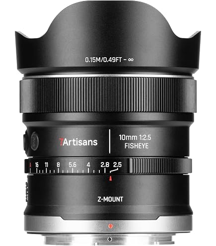 Amazon | 7Artisans AF 10mm F2.5 MAX フルサイズ 超広角魚眼レンズ（E
