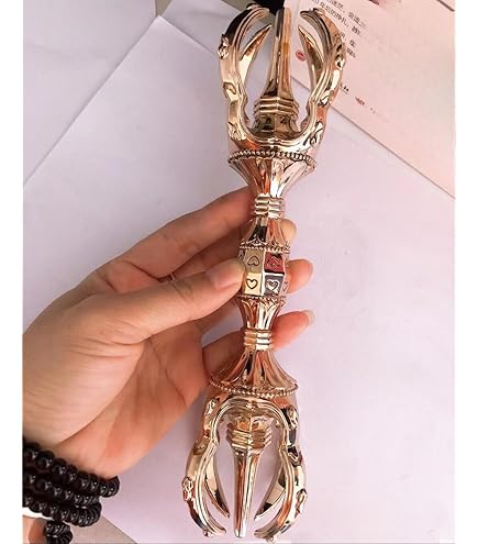 チベット密教法具 五鈷杵 14㎝　バジュラ・ヴァジュラ 仏教美術 楽天市場】金剛杵 五鈷杵 ドルジェ バジュラ 長さ約22．5cm