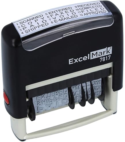 Trodat Professional 5440 Dater Text Rubber Stamp | Desktop Essentials