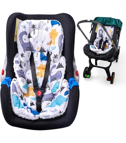 Pea Pod Baby Car Seat Head Support For Newborn, 2 In 1 Infant Car Seat Head Support For Boys Girls Extra Soft Breathable Baby Car Seat Cushion Insert For Strollers, Swings, And - View #5