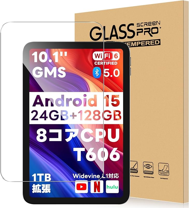 For Speiow T1 フィルム Speiow 10.1インチ タブレット フィルム 強化ガラス 高感度タッチ 高透過率 硬度9H 指紋防止 Greerass 気泡防止 撥水撥油 耐衝撃 貼り付け簡単 液晶保護 超薄飛散防止