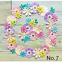 Amazon | No.7 クラフトパンチ 花 秋 壁面飾り コスモス