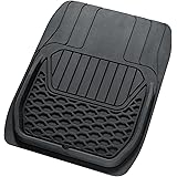 ボンフォーム(BONFORM) カーマット フレックスガード 軽/普通車 前席1枚 カットライン付き 48x65cm ブラック 6455-01BK