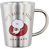山加商店(Yamakasyoten) LINEクリエイターズ公式 二重 ステンレス マグカップ 約360ml うさまる 日本製 LIN21-856