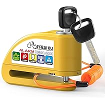 Amazon.co.jp: OFFBAIKU バイクロック 【アラーム開閉可能】ディスク