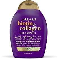 Amazon | OGX Thick & Full Biotin & Collagen Shampoo 380ml シック