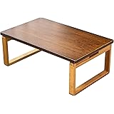 和室 テーブル 座卓 ちゃぶ台 竹製 素敵 和風 リビングテーブル ベイウィンドウテーブル 竹製 (80*50*30cm 茶色/竹原色）