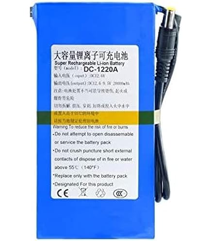 Amazon.co.jp: 12V 6000mAh ポリマー リチウム バッテリー 充電式