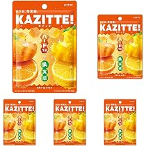 Amazon.co.jp: ロッテ カジッテ(ミカン&レモン) 80g (× 5) : 食品