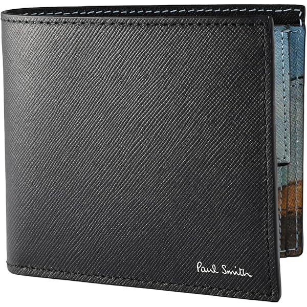 Amazon | [ポールスミス] 二つ折り 財布 メンズ 薄型 イタリア製