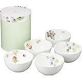 NARUMI(ナルミ) ボウル 皿 セット ルーシーガーデン 径110×高さ55mm 5個セット 電子レンジ温め 食洗機対応 96010-21902P