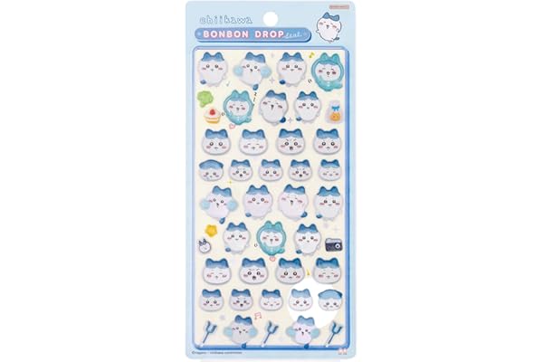 サンスター文具(Sun-Star Stationery) ちいかわ グッズ ボンボンドロップシール ハチワレ S8542902