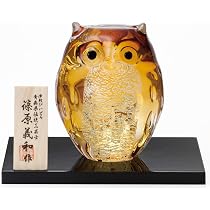 【人気商品】アデリア(ADERIA) 津軽びいどろ 置き物 親ふくろう アンバー 71nHe1gJnwL._AC_UL210_SR210,