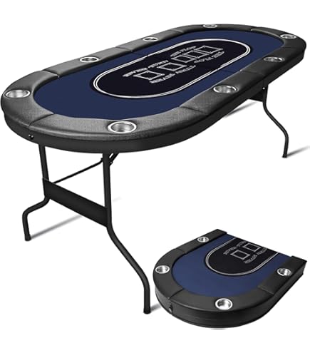 Amazon.co.jp: Goplus ポーカーテーブル 8人用 幅182x奥行82x高さ75cm