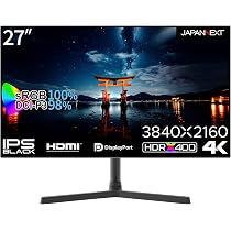 Amazon.co.jp: JAPANNEXT 27インチ モニター 4K UHD 3840x2160解像度