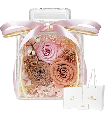 Amazon｜【MELIA I FLEUR】プリザーブドフラワー クリアドーム型