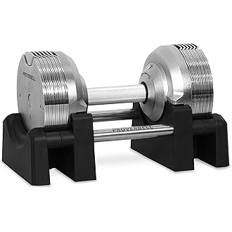 プロバーベル 片方41.5kg 1.5kg刻み 可変式ダンベル2個 超美品】プロバーベル 可変式ダンベル 41.5kg 1個 ①