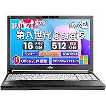 Amazon.co.jp: 【整備済み品】富士通 LIFEBOOK A579 15.6型 第8世代CPU