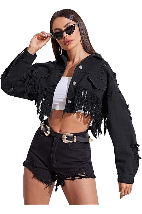Jean Jacket Women Short Denim Jacket 
