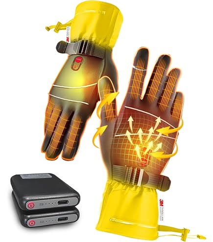 Amazon.co.jp: 電熱グローブ ヒーター内蔵手袋 電熱インナーグローブ