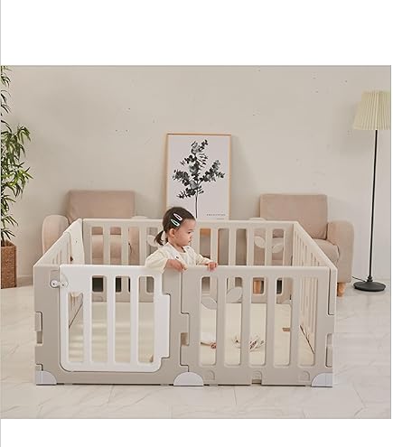 Caraz(カラズ) ベビーサークル ベビーゲート パネル８枚セット ピンク＆ホワイト Amazon.co.jp: ベビーサークル ベビーゲート 8枚 セット caraz カラズ