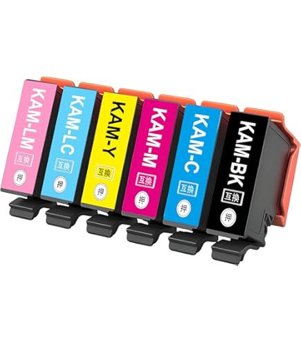 Amazon.co.jp: KAM-6CL-L 6色パック 増量 洗浄カートリッジ 【カメ