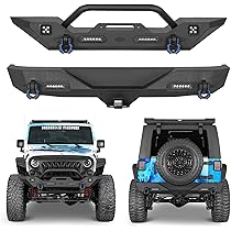 Jeep Wranglerオフロードバンパー Amazon.co.jp: Hooke Road オフロードフロント&リアバンパー