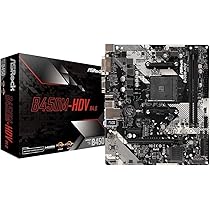 ASRock B450M-HDV マザーボード Amazon.com: B450M-HDV R4.0 AMD B450 AM4 Socket Ryzen 2000