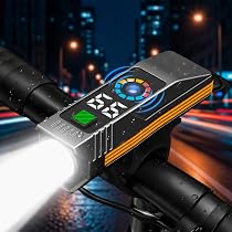 Amazon | 自転車 ライト 充電式【高精度デジタル残量表示・光センサー