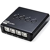 サンワダイレクト USB切替器 手動 【PC4：USB1】USBハブ機能付 プリンタ 外付けHDD キーボード マウス 対応 400-SW021