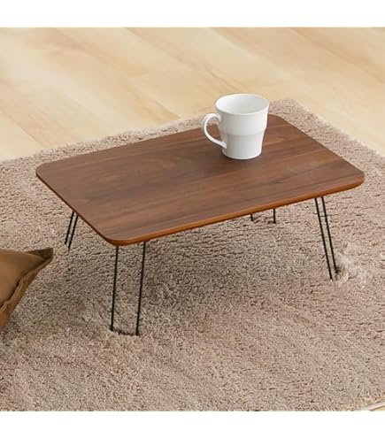 Amazon.co.jp: 棚付き折れ脚テーブル Luster 80 ABR/OAK/WAL