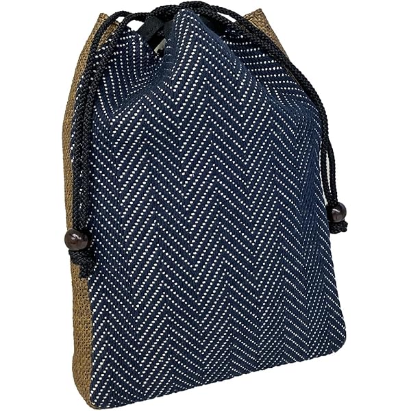 Amazon | [印傳屋] 印伝 合切袋 巾着袋 マチ付 正絹紐 鹿革 黒地