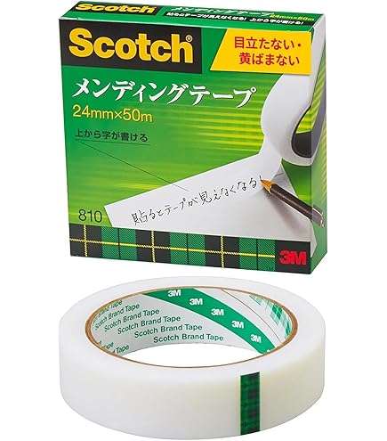 Amazon | 3M スコッチ はってはがせるテープ 紙箱入り 24mm×30m 大巻
