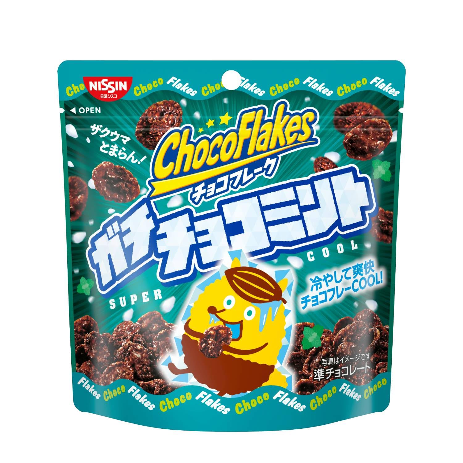【45%OFF】【1,132円】 日清シスコ チョコフレーク ガチチョコミント SUPERCOOL 35g×12袋