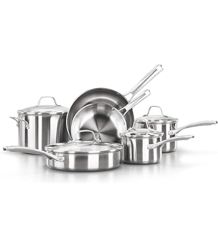 Amazon.co.jp: All-Clad Tri-Ply Stainless Steel 7 Piece Cookware