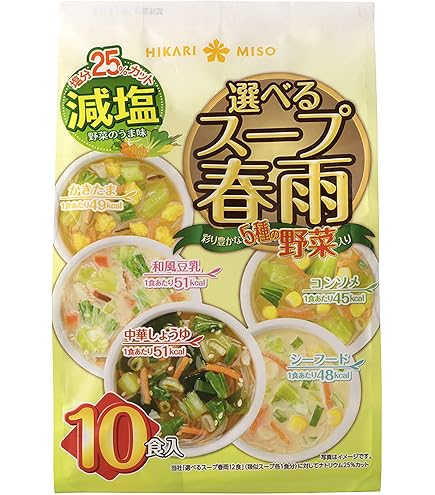 Amazon | ひかり味噌 たっぷり一杯 大満足 春雨スープ 6種類×各5食